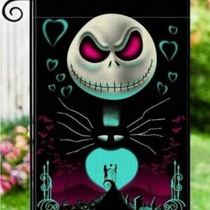 Nightmare Before Christmas inspired garden flag